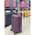 Чемодан 20 дюймов фиолетовый с расширением из полипропилена (ручная кладь)